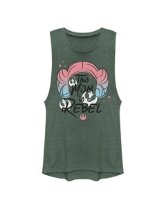 Майка с мускулистыми волосами и волосами для юниоров «Эта мама — мятежница», принцесса Лея Licensed character