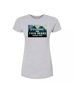 Облегающая футболка Twin Peaks для юниоров Welcome, серый Licensed character
