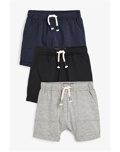 Комплект из 3 пар шорт из легкого трикотажа, синий Next