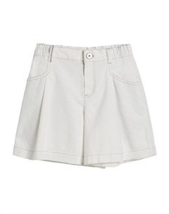 Джинсовые шорты, белый Brunello cucinelli kids