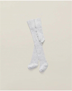 Однотонные детские колготки с завышенной талией, светло-серый Zippy