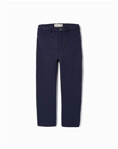 Спортивные брюки из эластичного денима для девочек с регулируемой талией, темно-синий Zippy