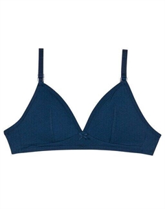 Бюстгальтер с принтом для девочки без косточек и съемными чашками, темно-синий Dim