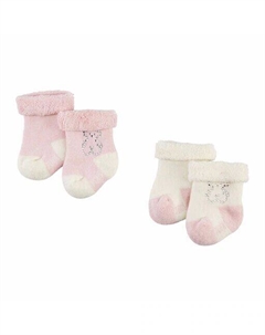 Комплект из 2 носков для девочки со стразами, розовый Tous