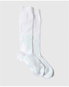 Однотонные детские высокие носки, белый Condor