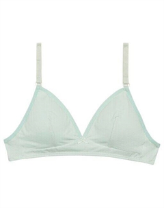 Бюстгальтер с принтом для девочки без косточек и съемными чашками, светло-синий Dim