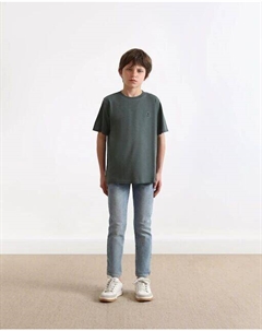 Футболка для мальчика классического кроя с короткими рукавами, хаки Scalpers