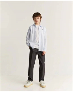 Брюки-чиносы для мальчика с однотонным принтом, серый Scalpers