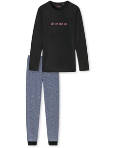 Пижамное ночное белье, черный Schiesser