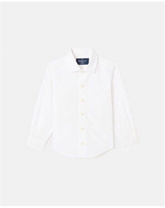 Торжественная рубашка для мальчика из поплина, белый Hackett