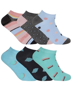 Дышащие носки до щиколотки пятна/формы, мультиколор Sock snob