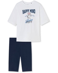 Пижамы из органического хлопка, белый Schiesser