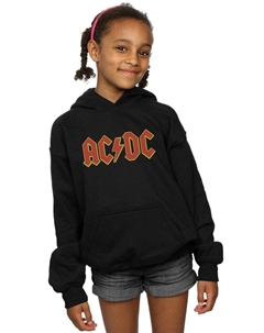 Красный худи с логотипом, черный Ac/dc