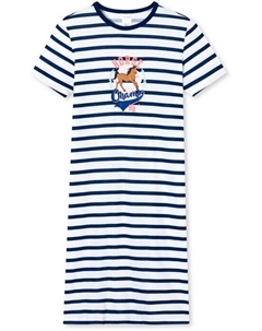 Ночная рубашка horse world из органического хлопка, белый Schiesser