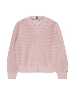 Вязаный кардиган, розовый Tommy hilfiger
