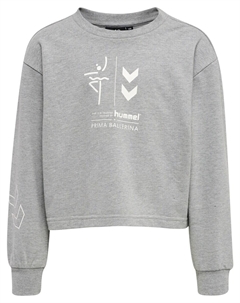 Спортивная толстовка, пятнистый серый Hummel