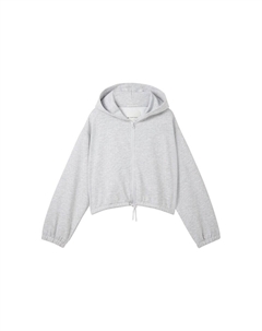 Худи на молнии, светло-серый Tom tailor