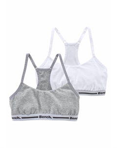 Бюстгальтер, пятнистый серый/белый Bench