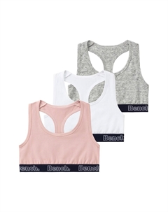 Бюстгальтер, светло-серый/розовый/белый Bench