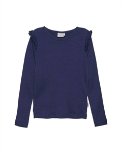 Лонгслив, темно-синий/темно-синий Minymo®