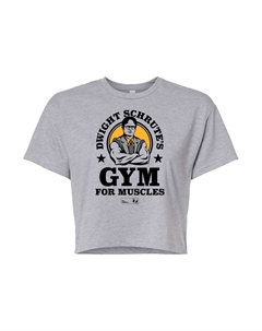 Укороченная футболка The Office Dwight для юниоров, серый Licensed character