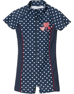 Купальник UV Schutz Einteiler Herzchen, морской Playshoes