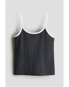 Майка из хлопкового трикотажа, серый H&m