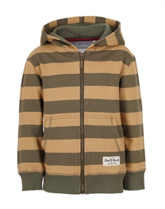 Толстовка Kapuzenpullover Striped Zip, цвет olive caramel Band of rascals