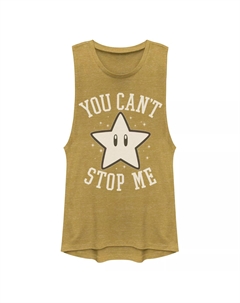 Мускулистая майка Super Mario Bros Star You Can’t Stop Me для юниоров Licensed character