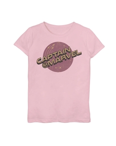 Футболка с логотипом Purple Planet для девочек 7–16 лет Captain Marvel