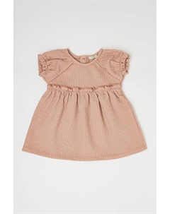 Вырезное платье с рукавами реглан, бежевый United colors of benetton