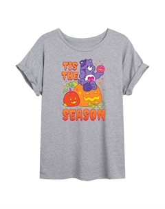 Футболка с струящимся рисунком и рисунком Care Bears Tis The Season для юниоров, серый Licensed character