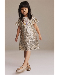 Платье с пайетками, желтый H&m