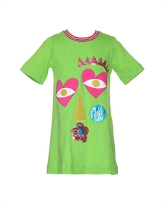 Вырезанное платье с вышивкой, зеленый Agatha ruiz de la prada