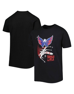 Молодежная черная футболка Washington Capitals Rebel Alliance Outerstuff