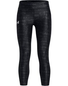 Брюки Kids Heat Gear Armour Printed Ankle Crop, цвет Black/White 1 Under armour