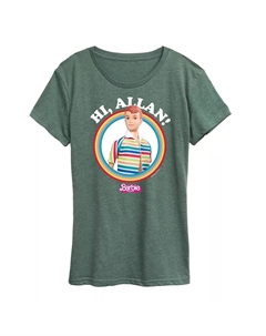 Футболка с короткими рукавами и рисунком Barbie The Movie Hi Allan для юниоров, зеленый Licensed character