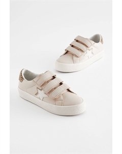 Кроссовки с застежкой-липучкой, коричневый Next