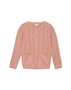 Кардиган миквязанный, розовый Minymo®