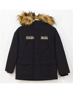 Куртка с капюшоном и эластичными манжетами ga4epn boy, черный Napapijri
