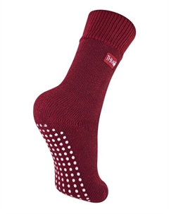 Толстые и теплые комфортные нескользящие термоноски со свободным верхом цвета фуксии, розовый Thmo