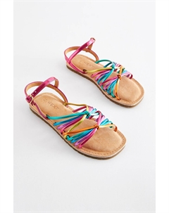 Сандалии с ремешками, мультиколор Next