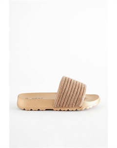 Блестящие шлепанцы, розовый Next