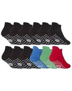 12 пар групповых детских хлопковых носков с резиновой ручкой черного/зеленого цвета, мультиколор Sock snob