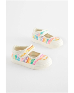 Кроссовки Мэри Джейн которые можно стирать в машине, мультиколор Next