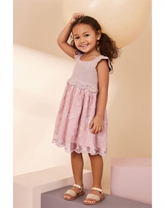 Трикотажное платье для торжественных случаев (от 3 месяцев до 7 лет), розовый Next