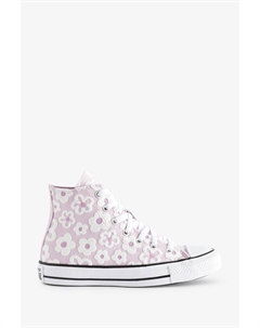 Молодежные кроссовки Chuck Taylor All Star с цветочным принтом, фиолетовый Converse
