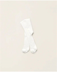 Однотонные детские колготки с завышенной талией, белый Zippy