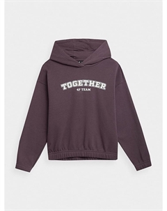 Пуловер с капюшоном, фиолетовый 4f