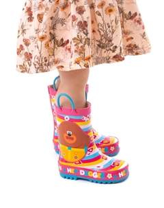 Лицензионные резиновые сапоги для девочек с ремешками, розовый Vanilla underground